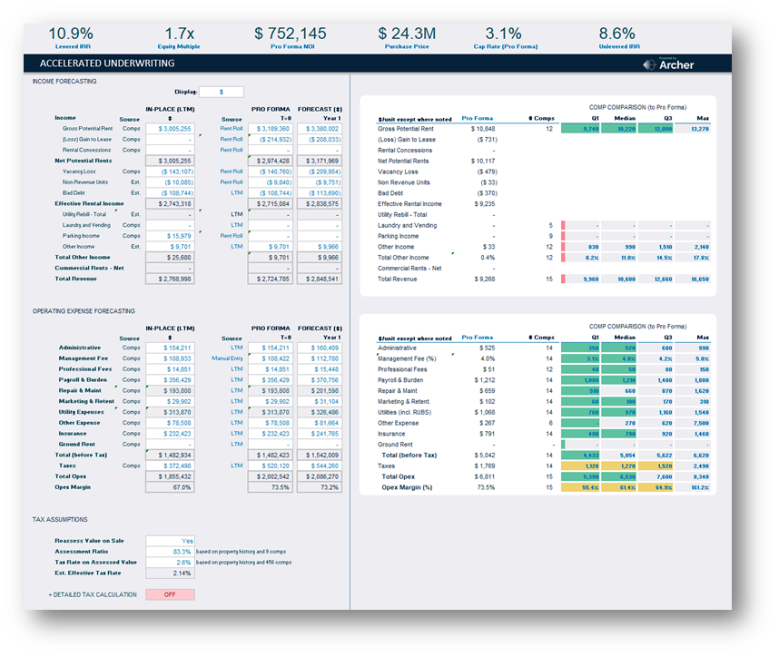 Rapid Screener - Income and Expenses